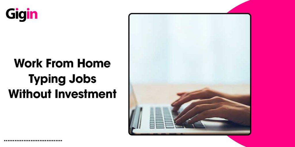 Work from Home Typing Jobs